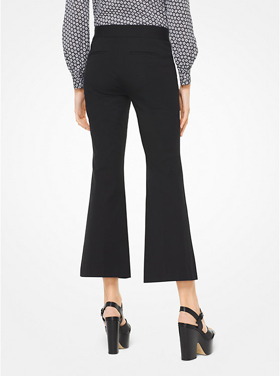 Stretch-Twill Cropped Sailor Pants