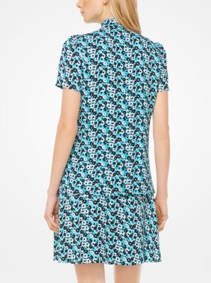 Carnation Silk-Georgette Tie-Neck Blouse