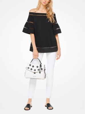 michael kors eyelet top