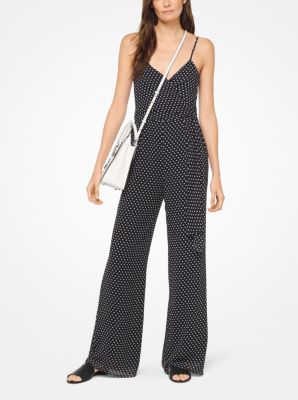 Dot Georgette Jumpsuit Michael Kors Canada