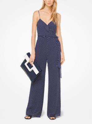 Dot Georgette Jumpsuit | Michael Kors