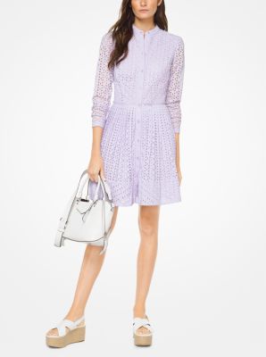 michael kors eyelet shirtdress