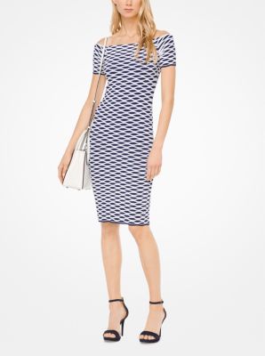 Stretch-Viscose Off-the-Shoulder Dress