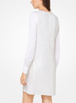 Sequined Viscose-Crepe Dress