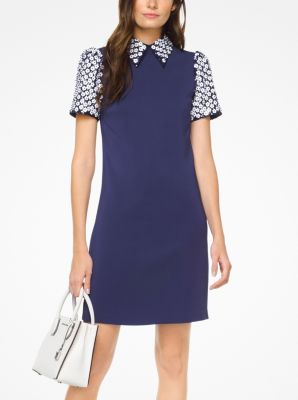 Floral Sequined Collared Shift Dress | Michael Kors
