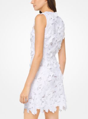 Floral appliqué lace dress michael kors on sale