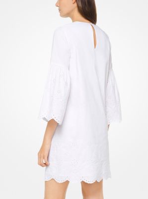 Eyelet Cotton-Poplin Dress