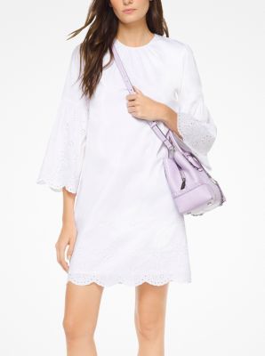 michael kors white eyelet dress