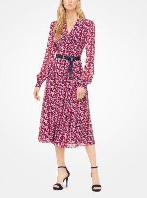 Carnation Georgette Shirtdress 