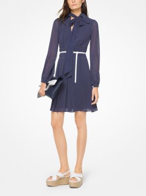 Michael kors tie neck hot sale dress