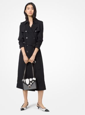 michael kors short trench coat