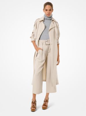 michael kors draped trench coat