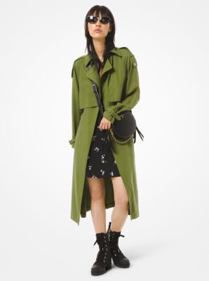 michael kors drapey trench coat