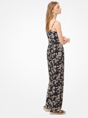 Michael kors cheap floral georgette jumpsuit