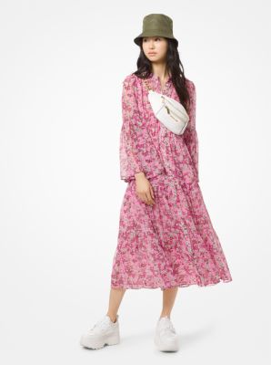Floral Chiffon Tiered Dress | Michael Kors