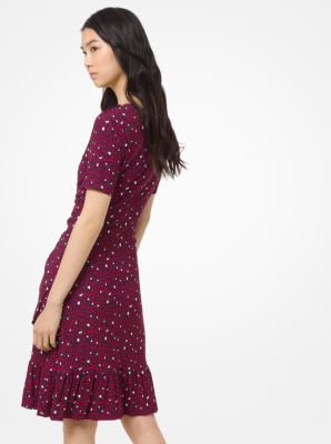 Michael kors heart print on sale dress