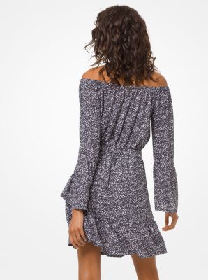 Michael kors off the shoulder best sale dress