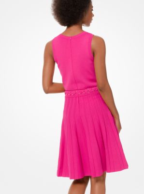 Pleated Stretch-Viscose Dress image number 1