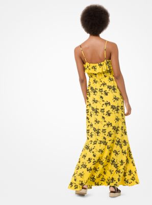 Floral Crepe Maxi Dress