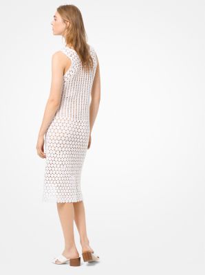 Michael kors 2025 white crochet dress