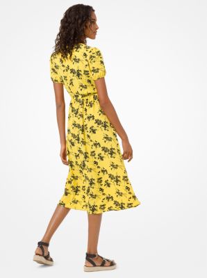 Michael kors botanical print on sale dress