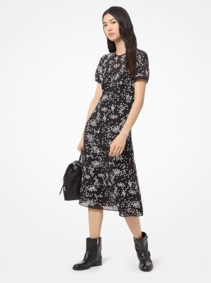 michael kors floral sequin dress