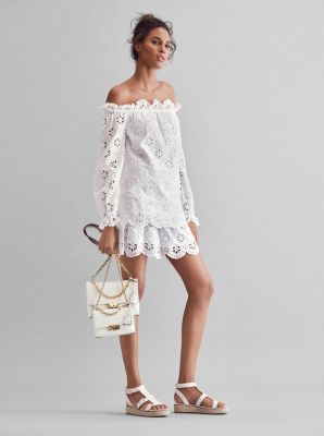 michael kors eyelet top