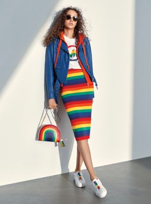 michael kors rainbow t shirt