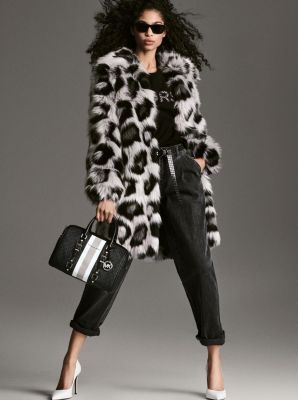 mk faux fur coat