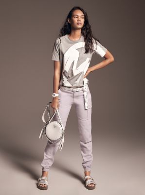 michael kors studded canteen bag