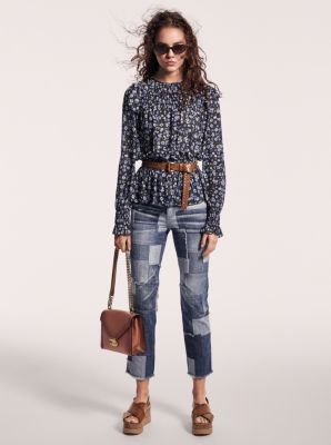 michael kors floral blouse