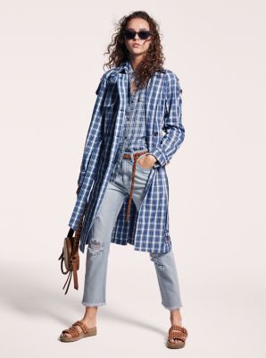 michael kors plaid coat