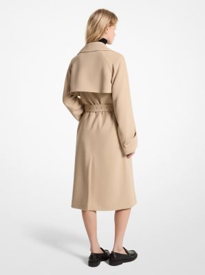 Textured Crepe Trench Coat image number 1