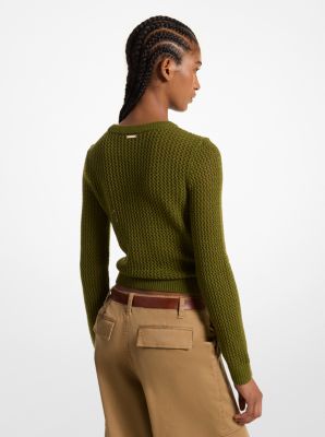 Merino Wool Mesh Sweater image number 1