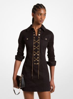 Michael kors chain lace up dress on sale