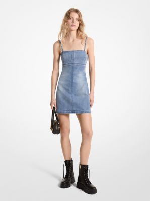 Mini-robe en denim extensible