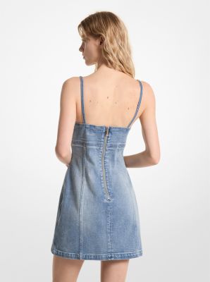 Stretch Denim Mini Dress image number 1