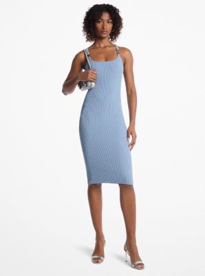 Ribbed Stretch Knit Midi Tank Dress image number 0