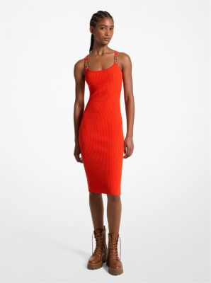 Ribbed Stretch Knit Midi Tank Dress image number 0