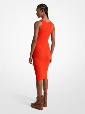 Ribbed Stretch Knit Midi Tank Dress image number 1