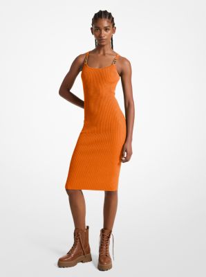 Ribbed Stretch Knit Midi Tank Dress image number 0