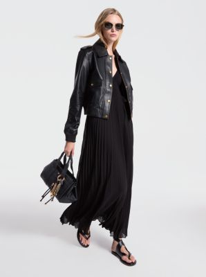 Leather Blouson Jacket