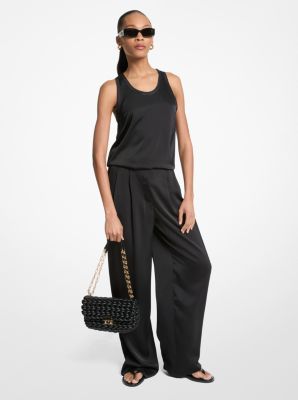 パンツ Michael Kors FW25 WIDE LEG PANTS (MT530VRAYJ 001BLACK) Women's Black Pants, Jeans & Denim | Michael Kors [US]