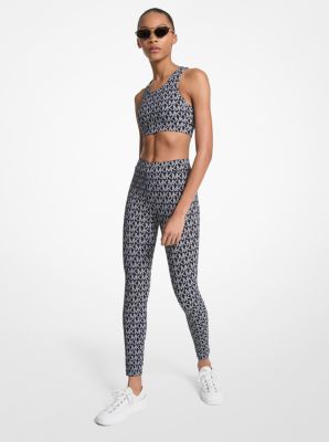 Michael Kors Logo Stretch Knit Leggings