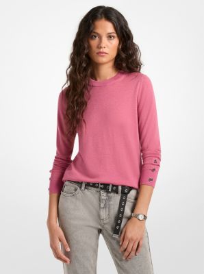 MK Pullover Aus Wolle - Rosa