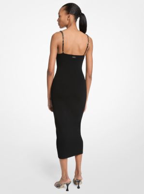 Embellished Viscose Blend Midi Dress image number 1