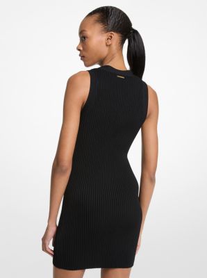Geripptes Kleid aus Viskosemischung image number 1