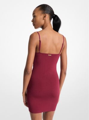 Trägerkleid aus Stretch-Strick