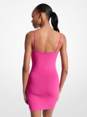 Vestido lencero de punto elástico