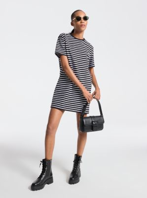 Striped Cotton T-Shirt Dress